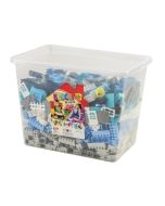 Klocki w giga pojemniku pastelowe