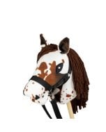Hobby Horse Skippi. Koń na kiju gniado-srokaty