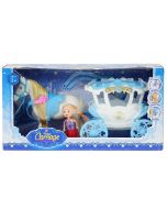 Karoca z koniem i lalką 7cm