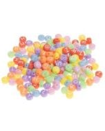 Koraliki akrylowe alfabet 4x7mm 20g