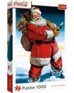 Puzzle 1000 Coca-Cola: Mikołaj na śniegu TREFL