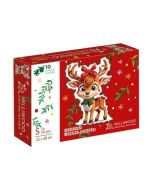Puzzle drewniane 50 Christmas Reniferek