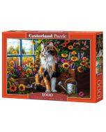 Puzzle 1000 Blooming Cat Meditation CASTOR