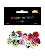 Guziki ozdobne Biedronki 18mm 15szt