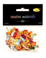 Guziki ozdobne Misie 30mm 15szt