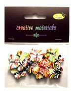 Guziki ozdobne Motyle 3 24x17mm 15szt