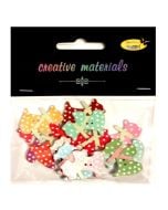 Guziki ozdobne Pieski 28x20mm 15szt