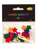 Guziki ozdobne Kwiatki 15mm 30szt