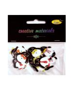 Guziki ozdobne Pingwin 25mm 15szt