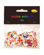 Guziki ozdobne Serca 2 25mm 15szt