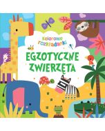 Egzotyczne zwierzęta. Kolorowe rozkładanki