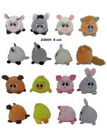 Zwierzęta wiejskie kula 8cm MIX