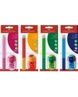 Ołówek grafitowy Grip 2001 Two Tone 2szt mix