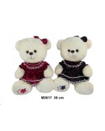 Miś w sukience 30cm MIX