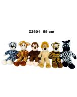 Zwierzęta dżungli 55cm MIX