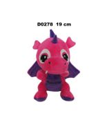 Smok "Kraków" rózowy fioletowy 19cm