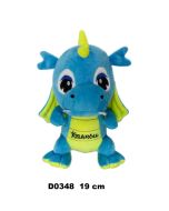 Smok "Kraków" błękitny żółty 19cm