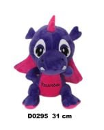 Smok "Kraków" fiolet róż 31cm