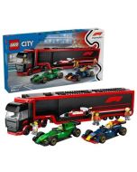 LEGO(R) CITY 60445 Ciężarówka z bolidami RB20 i AMR2