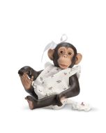 Małpka hiszpańska Lola w rampersie w listki 32cm