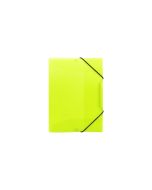 Teczka z gumką A4 PP neon żółta