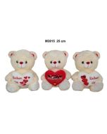 Miś z sercem 25cm MIX