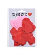 Serduszka dekoracyjne mix 38szt