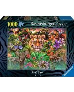 Puzzle 1000 Tygrys w ogrodzie
