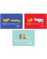 Blok techniczny A4/10K 240g BEBE Kids mix (10szt)