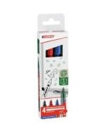 Marker do tablic suchościeralnych 1mm 4 kolory