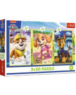 Puzzle 3x50 Nasze pieski TREFL