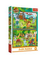 Puzzle 2x24 Małe dinozaury TREFL