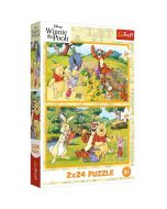 Puzzle 2x24 Dzień w ogrodzie TREFL