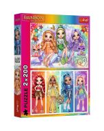 Puzzle 2x200 Tęczowe lalki TREFL