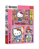 Puzzle 2x200 Hello Kitty i przyjaciele TREFL