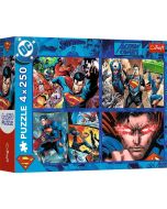 Puzzle 4x250 Odwaga Supermana TREFL