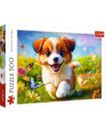 Puzzle 500 Wesoły piesek TREFL