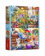 Puzzle 2x500 Sztuka malowania TREFL