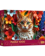 Puzzle 1000 Paper Art: Kot TREFL