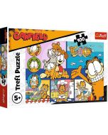 Puzzle 100 Leniwy Garfield TREFL