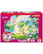 Puzzle 100 Magiczne jednorożce + figurka G3