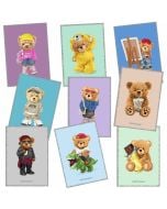 Zeszyt A5/60K kratka PP Teddies (9szt) NARCISSUS