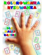 Kolorowanka rysowanka dla małej rączki. Uczę się