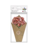 Dekoracje kartonowe Flower Letter róże 9szt