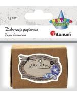 Dekoracje kartonowe notatki w pudełku 45szt