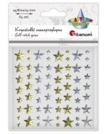 Kryształki samoprzylepne Gwiazdki mix 25szt