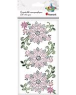 Kryształki samoprzylepne Kwiaty 5szt