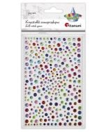 Kryształki samoprzylepne Okrągłe mix 325szt