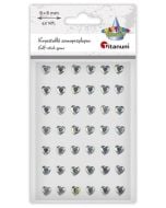 Kryształki samoprzylepne Serca srebrne 42szt