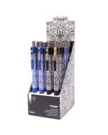 Długopis automat. Fashion Tattoo niebieski (24szt)